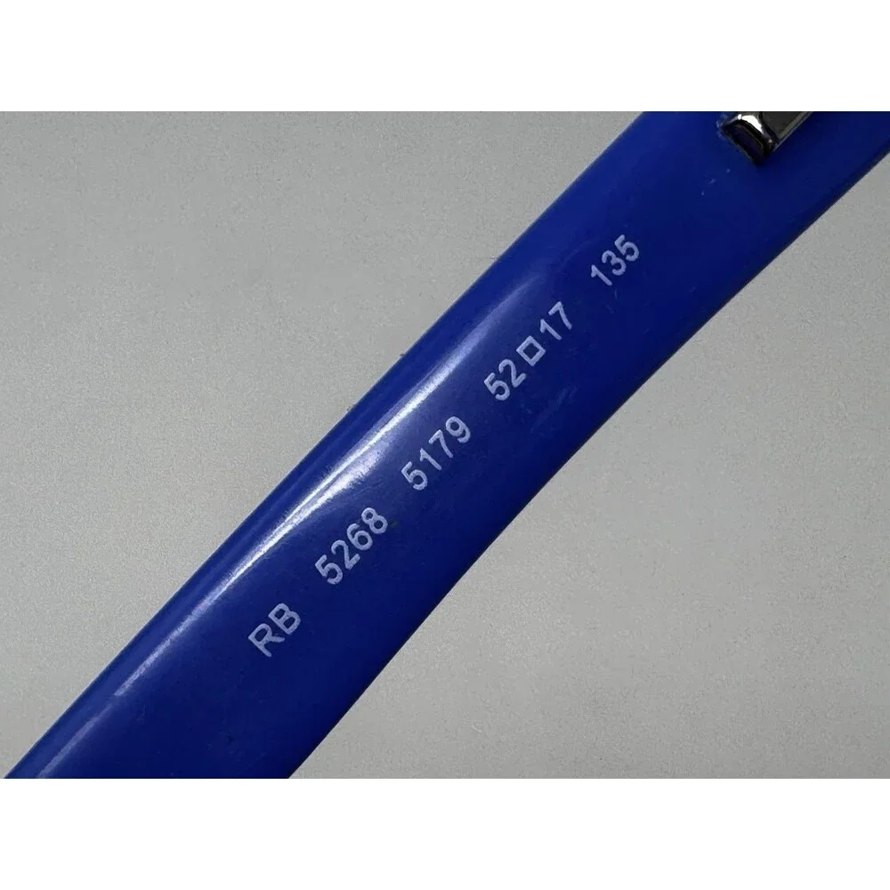 Ray-Ban RB5268 5179 Eyeglass Frames Black Blue 52-17-135 Authentic